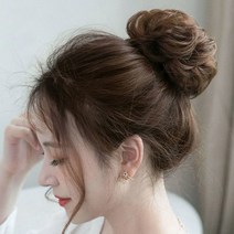루즈루나 당고 똥머리 곱창가발 만두 올림머리 부분가발 머리끈
