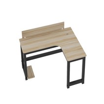 컴퓨터 선반 코너책상 기역자 엘자형 ㄱ책상 테이블, 120x80 우측 코너캐비닛은 별도 촬영