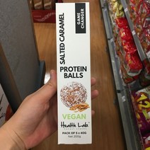 Health Lab Salted Caramel Protein Balls 헬스랩 솔티드 카라멜 프로틴볼 5개입 200gx2팩, 1개, 200