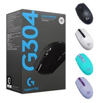 로지텍G 로지텍 G304 LIGHTSPEED WIRELESS 무선 게이밍 마우스 롤 배그 게임 사무용 사무실 병행 정품, 블랙