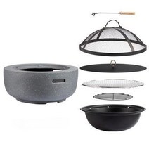 스톤 항아리 화로대 2size 2type 캠핑 화덕 숯불 아궁이 그릴 불멍 테이블, 60cm 기본구성, 단일사이즈