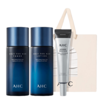 AHC 온리포맨 토너+로션+옴므프로틴 아이크림 35ml+쇼핑백, 온리포맨 기초 2종+아이크림