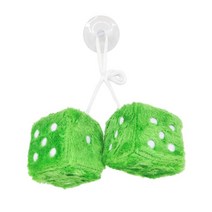2 조각 거울 오지 오지에 ModelPlush 매달려 펜던트 자동차 액세서리 장식, 초록, 6cm×6cm×6cm, 플러시 코튼