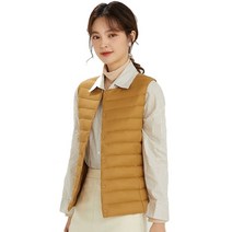 미니축구골대 축구골대 봄 가을 여성 울트라 라이트 씬 다운 조끼 화이트 오리 다운 겨울, 노란색, XL