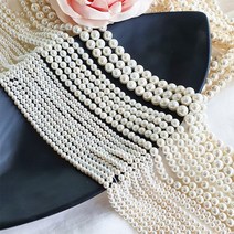 1줄 천연 남해 조개진주 핵진주비즈, [J42-1] 3MM, 약130pcs