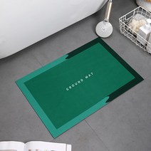 초흡수성 미끄럼 방지 목욕 욕실 빠른 건조 샤워 주방 현관 도어 가정 바닥 매트, 11.D-Green - 400MMx600MM