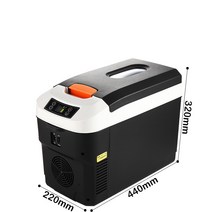 차량용 냉장고 소형차 겸용 12V-24V 전용 화물차 냉동고 항온탱크, 12L블랙 스타일 3쌀 자동차 라인 조합