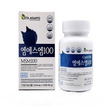 옵티 MSM 엠에스엠100 500mgx120정 관절 영양제 디메틸설폰 글루코사민 무릎 관절에 도움줌 연골 관절 건강 건강기능식품, 120정, 120정