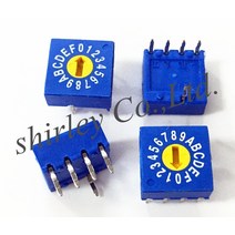 ERD416RSZ 로터리 DIP 스위치 16 포지션 0-F 코드 4 1 100%, [02] 10개 세트