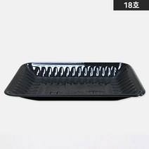 친환경트레이 CH-18호 검정 22cmX16cm 정육 보쌈 족발 식품포장 트레이 일회용기 100개