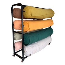 원단 도매상가 걸이대 선스크린 패브릭 랙 롤 거치대 행거 진열대 보관대 걸이, E. 크로스바 10개