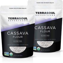 테라소울슈퍼푸드 카사바 플라워 가루 32oz(907g) 2팩 Terrasoul Superfoods Cassava Flour, 1개