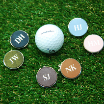 나브르 이니셜 각인 골프 볼마커 이태리가죽 주문제작 /골프행사선물용 /골프행사기념품 /신상품, 푸에블로(네이비)