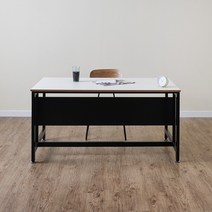 TS-03 하부가림막 컴퓨터 사무용책상 심플데스크, 화이트(LPM)