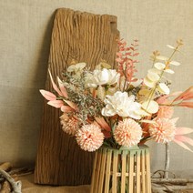 조화 꽂꽂이 인테리어 셀프웨딩 촬영 부케 꽃다발 꽃장식 성묘조화 소품, FL003샴페인핑크
