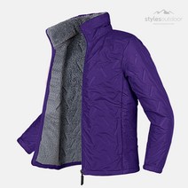 스타일에스 여성 양털 뽀글이 안감 경량 패딩 점퍼 겨울 자켓