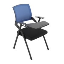 Zoomland 일체형 테이블 의자 책걸상 접이식 강의실의자 강습의자 책상의자, 블루
