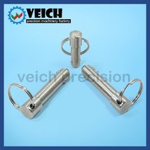 볼플런저 VCN114 스테인레스 스틸 스프링 타입 볼 헤드 잠금 핀 직경 5 25mm 퀵 릴리스 로케이팅 풀 링 길, 06 VCN11416mm_19 100mm