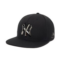 [백화점매장 정품출고] 엠엘비 야구모자 볼캡 MLB 메탈 원포인트 스냅백 뉴욕양키스 3ACPS571N-50BKS