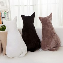 갓샵 3Color 예쁜쿠션 고양이인형 특이한동물 거실쇼파인테리어, 45cm 화이트