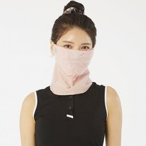 고운골프 프리미엄 C4 넥워머형 골프마스크, 인디안핑크