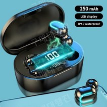 A6s 블루투스 5.0 노이즈캔슬링 스테레오 게이밍무선이어폰, RED