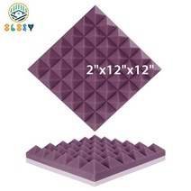 음향사운드디퓨저 방음 판넬 방음재 흡음 베이스트랩 스피커흡음판 103716, High Density_24 Pcs, JZT-Purple