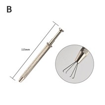 보석 세공 야스리 공구 도구 수공구 연마 금속 조각 반지 금 은 줄 측정 34 발톱 구슬 홀더 픽업 도구 다이아몬드 보석 프롱 홀더 핀셋 포수 그래버 고정밀 바디 문신 피어싱, b
