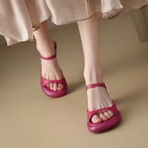 무드무드 / 체피 라운딩 메리제인 샌들 힐