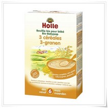 HOLLE 홀 6개월 이상 3곡 베이비 죽 250g 4개