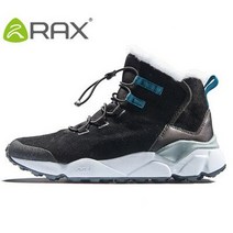 스노우보드부츠 스노우보드 바인딩Rax 남성용 따뜻한 겨울 부츠 미끄럼 방지 플러시 스노보드 신발 고품, 04 7, 03 Men Black_03 6.5