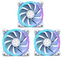 Yeston-12cm ARGB 케이스 냉각 팬 DC 12V 4 핀 PWN 유압 무소음 냉각기 환풍기 컴퓨터 용, 3 pcs Cooling Fan_A-RGB | Blue, 3 pcs Cooling Fan