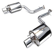 Invidia (HS13LISG3S) Q300 Cat-Back Exhaust System with Rolled Stainless Steel Tip for Lexus IS250/35, 1
