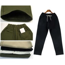 [소하루] 예쁜 여자 배기 바기 허리 밴드 여성 검정 팬츠 코디 여자편한바지 (SM4FA333)