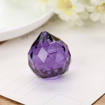 30mm 크리스탈 조명 볼 펜던트 DIY 루즈 비즈 쥬얼리 액세서리 유리 비드 커튼 다양한 색상을 사용할 수 있습니다, Violet