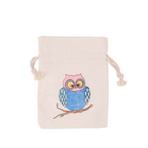 복주머니 만들기/미니 가방 만들기/전통 패브릭공예, 부엉이 한마리 복주머니