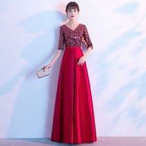 연주회드레스 연주드레스 파티 드레스 연주복 시상식 2부 이브닝 피로연 빅사이즈 피아노