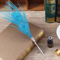 공작 깃털펜 만년필 잉크세트(블루)/ 캘리그라피 딥펜, 단품