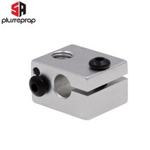V6 알루미늄 히팅 블록 핫 엔드 블록 20X16X12mm Reprap 3D 프린터 메탈 e3dV6 M6 노즐, 5 PCS