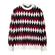 해리슨 남자 아가일 쟈가드 라운드 긴팔니트 MDL1422