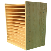 도화지 대형 문방구 하드우드 그리드 문구 상자 진열, 4오픈파티클보드60x40x60cm4겹