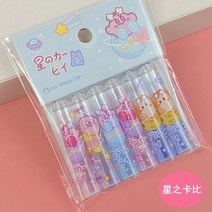 산리오연필세트 쿠로미 초등준비물 초등학생연필 귀여운 산리오 연필 캡 세트 애니메이션 멜로디 시나모롤 익스텐더 학생 문구 학교 용품 선물 6 개/묶음, 12개처럼