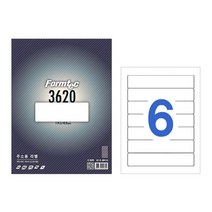 폼텍 라벨지 100매 레이저 잉크젯 겸용, LS-3620(6칸)