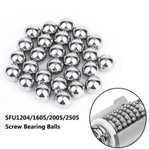 쇠구슬 과학교구 실험키트 도구 100PCS 나사 GCR15 높은 정밀도 방위 공 SFU1204/1605/2005/2505 크기 2.3, 06 SFU2010-2Nut 3.175mm