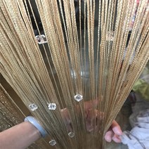 100200cm 로맨틱 비즈 디자인 크리스탈 커튼 홈 액세서리 침실 거실 술 장식 cortinas