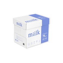 밀크 복사용지 A4 75g 2500매 (1박스)