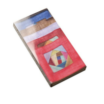 하율공방 고급 모시 전통 조각보 컵받침 5p, 랜덤3개