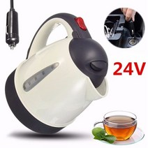 1000ML 자동차 뜨거운 주전자 휴대용 온수기 여행 자동 12V/24V 차 커피 304 스테인레스 스틸 대용량 차량, 24V