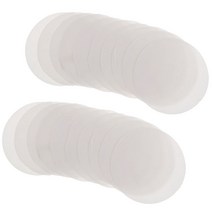 GHSHOP 20Pcs 둥근 세라믹 섬유 절연 제 담요 마이크로파 킬른 선반 종이, 115mm, 화이트, 유리 섬유