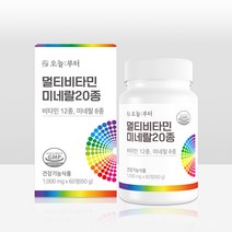 오늘부터 멀티비타민 미네랄20종 종합비타민, 1개, 60g, 60정